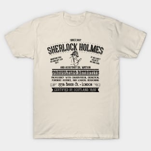 Sherlock Holmes Newspaper Ad Faded T-Shirt